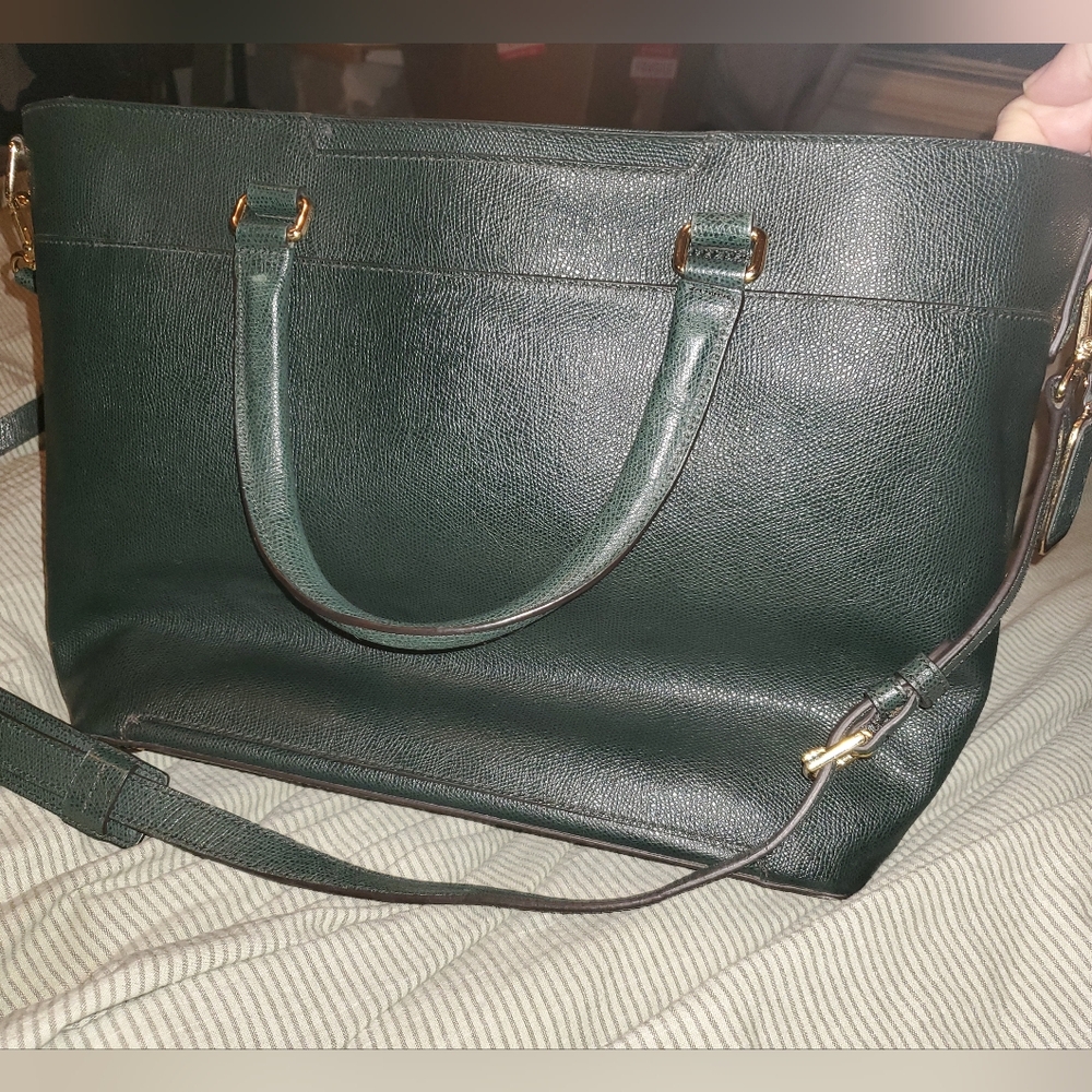 Tumi Large Sinclair Camila Tote- Hunter Green - Picture 8 of 13